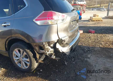 2015 Nissan Rogue Sv из США, поврежденный, VIN KNMAT2MT7FP558648